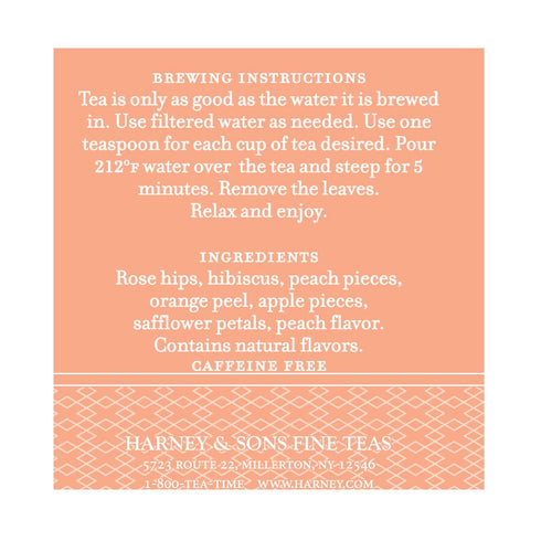4 Harney & Sons Peach Fruit Tea | ounce loose PeachFruit Tea