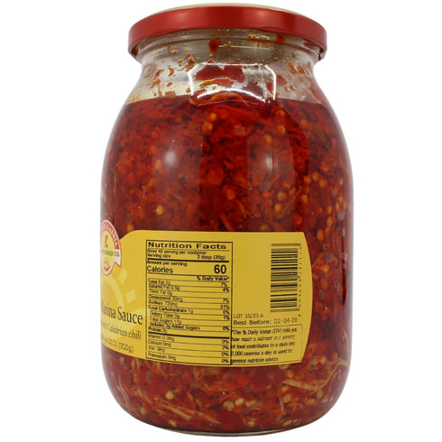 33.5 oz (950 TUTTOCALABRIA, Rosa Marina Sauce - Calabria Chili Pepper Sauce with Little Fish with, big Jar, g), Product