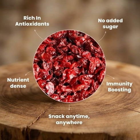 Generic 160g Dried Cranberries, | Premium Red Cranberry | Naturally Sweet & Tangy Snack | Vegan, Gluten-Free Superfood