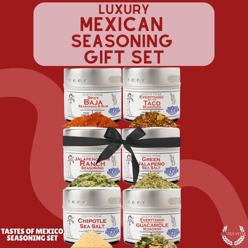 Set Pack GLP-1 Mexican Seasoning Gift | Tastes of Mexico | Artisanal Spice Blends Six | Non GMO, All Natural | No MSG