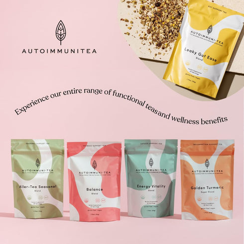 AutoimmuniTea 15 Digestive Tea Leaky Gut Blend by Overall Digestive Support, and Stomach Sooth, Made of Organic