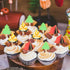 LaVenty Camping Cupcake Toppers - Happy Camper Birthday Party Decor, Woodlands and Lumberjack Party Decor