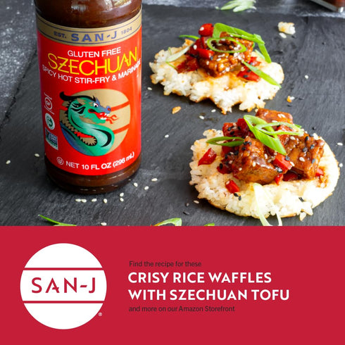San-J Spicy Gluten Free Szechuan Sauce, 10 oz Bottles (2 Pack)