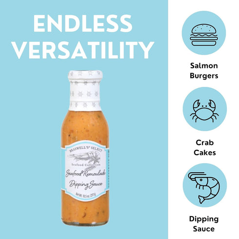 10.5 Braswells Seafood Collection Seafood Remoulade Dipping Sauce, Fluid Ounce