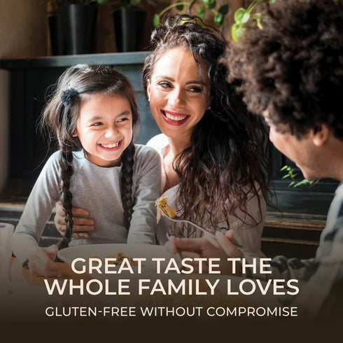 (Pack 3) Flower Chef Foods Artisanal Gluten Free Pasta High Protein Fusilli Pasta Made with Chickpea, Lentil & Brown