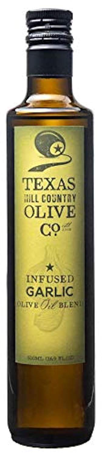 Texas Hill Country Olive Co Garlic Infused Olive Oil - Cold Pressed