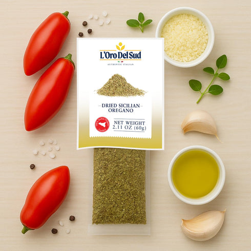 2.11 oz (60 Sicilian Oregano Dried, g), Seasoning, Herbs, Ground Dried Oregano Leaves with intense aroma, Italian