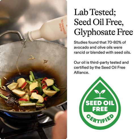 100% 535F Omega-9 (2, 16 oz) Algae Cooking Club Chef-Grade Algae Cooking Oil - Avocado Oil Alternative - High Smoke