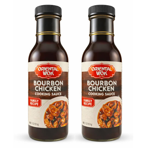 Oriental Wok Bourbon Infused Chicken Sauce, Authentic Kentucky Bourbon, Savory & Sweet