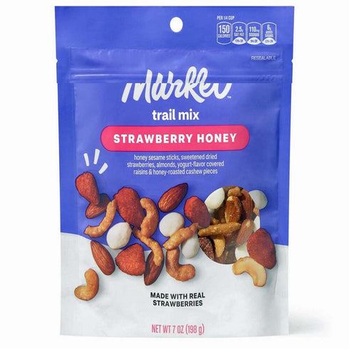 Generic Strawberry Honey Trail Mix: Honey Sesame sticks & Roasted Cashews, Sweetened Dried