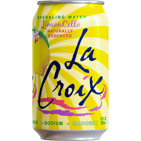 12 Oz (pack 12) La Croix Sparkling Water, LimonCello, Fl
