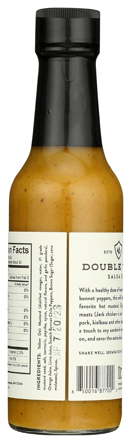 5 OZ Double Take Salsa Scotch Bonnet Hot Mustard Sauce