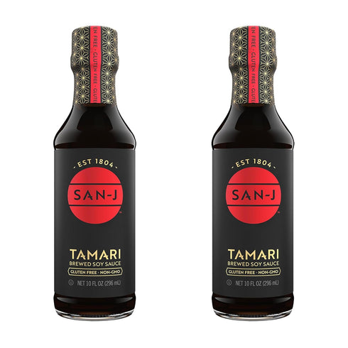San-J Gluten Free Tamari Soy Sauce - 10 oz Bottles (2 Pack)