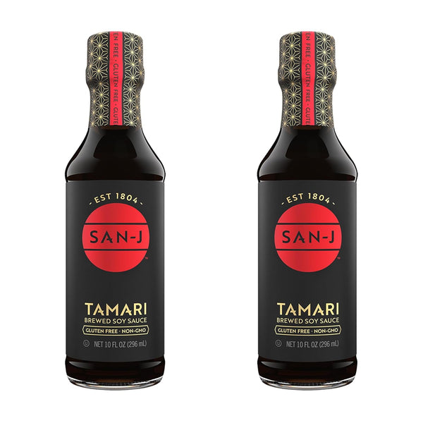 San-J Gluten Free Tamari Soy Sauce - 10 oz Bottles (2 Pack)