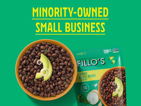 Pack 10 oz 6 Fillo's Ready to Eat Beans Variety | Black Beans, Lentils, & Pink Beans | Gluten-Free, Preservative-Free