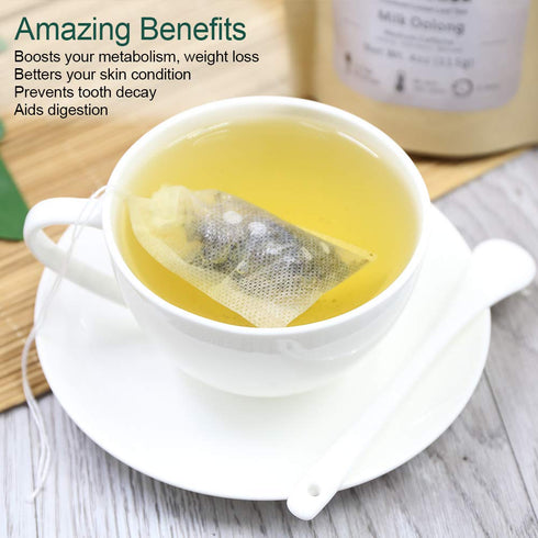 FullChea Milk Oolong Tea - Loose Leaf - Naturally Milky & Silky Taiwan High Mountain Jin Xuan, 4oz