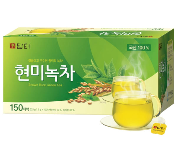 Damtuh Korean Brown Rice Green Tea Roasted Genmaicha Blend, Nutty & Refreshing