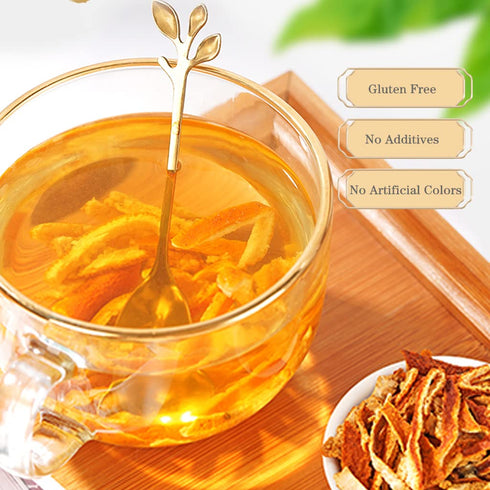 JTEDZI 80g/2.82oz, Dried Tangerine Peel Strip Dried Orange Peel Herbal Tea, Dried Mandarin Oranges, Chen Pi Si Fruit