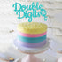 Double Digits Cake Topper for 10th Birthday Party, Green Decorations Supplies