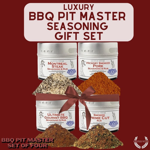 4 GLP-1 BBQ Pit Master Collection | Gourmet Seasonings & Spice Rubs | All Natural, Mon GMO | Hand Crafted in Small