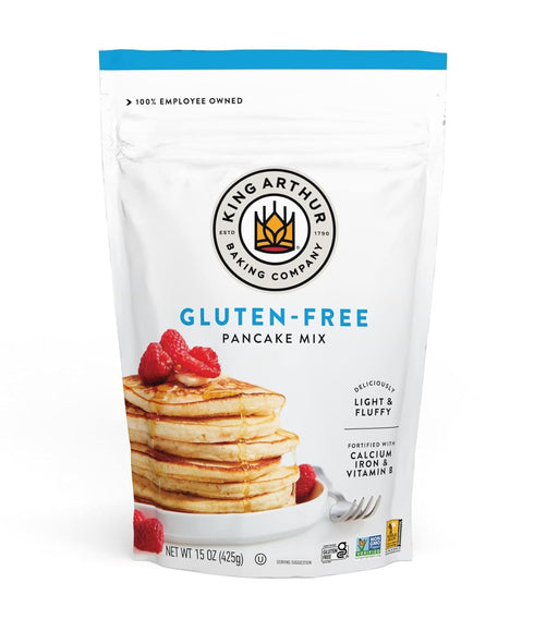 King Arthur Gluten-Free Pancake Mix, Non-GMO Project Verified, Kosher, 15 Ounces