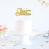 Gold Glitter First Communion Cake Topper - Decoration for Kids' First Communion Cake