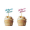 Morndew 24 PCS Wheels or Heels Cupcake Toppers for Gender Reveal, Baby Shower, Birthday Party Decorations