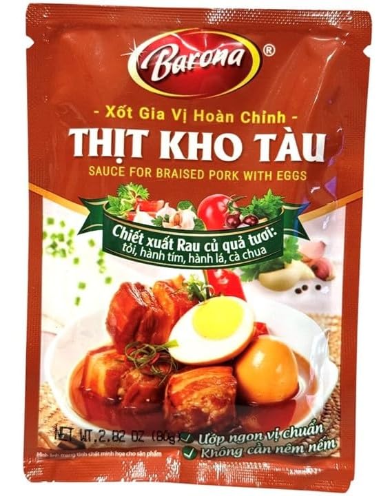 Barona Sauce for Braised Pork with Eggs, Tht Kho Tu, 2.82 oz (80