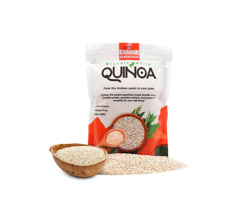 Ecuamaki Organic White Quinoa 1.1lb (17.6oz) Cereal Gluten Free, PlantBased Protein &