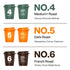 No.4-6 100% 24 Packets Saturnbird Super Instant Coffee Pods, Specialty Cold Brew Freeze-dried Coffee, Medium/Dark