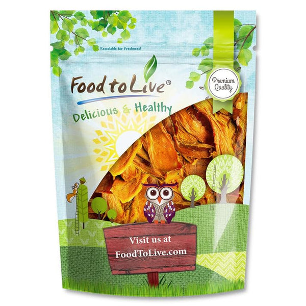 Food to Live Mango Strips, 3 Pounds Natural Dried Fruit Trail Snack.