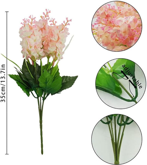 NURCIX Simulation Flowers Hyacinth Wheat Flowers Wisteria Flowers Wholesale Restaurant partition Flower Arrangement