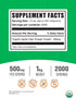 500mg 1kg (2.2 lbs) (Pack 1) BulkSupplements.com Organic Apple Cider Vinegar Powder - Apple Cider Vinegar Supplement
