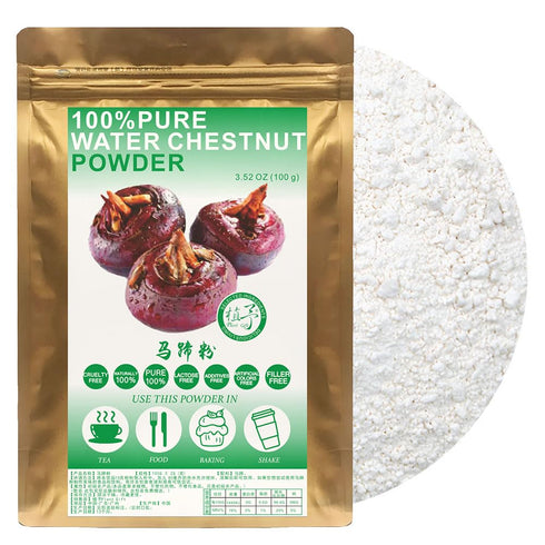 Plant Gift Water Chestnut Powder 100g/3.52oz 100% Natural Pure Water Chestnut Flour for Baking