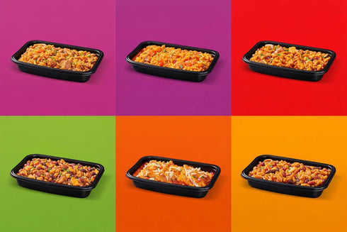 Pack (6 Pack) Miss Olives Ready Meals Variety Microwave Ready to Eat Meals, Lower Sodium Shelf-Stable Lunch & Dinner