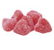 YANKEETRADERS Heart Shaped Sanded Sour Cherry Jelly Candies, Red, Chewy Gummy, 3