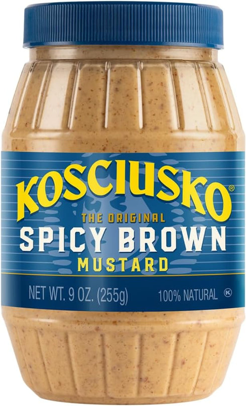 Kosciusko, Spicy Brown Mustard, 9 oz, The Original Spicy Brown