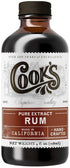 Cook's Pure Rum Extract for Baking, Ice Cream, Candies, and Cakes, 4 oz