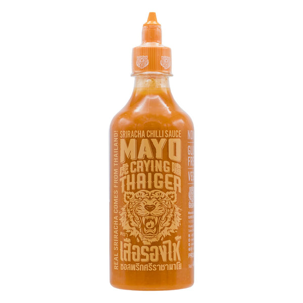 Crying Thaiger Sriracha Mayo Chili Sauce in Squeeze Bottle 17.4 Ounce, Vegan, Gluten Free,