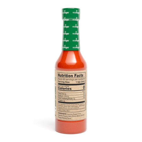 10 oz Mrs. Wages Western Style Spice Sauce, Medium Hot Sauce, Perfect for Tacos, Nachos, Chili Flavor With Fruity
