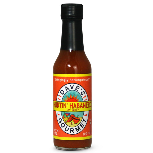 Dave's Gourmet Hurtin' Habanero Hot Sauce - Balanced Moderate Heat with Habanero,