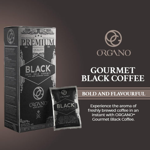 100% (30 ORGANO Gourmet Black Coffee, Certified Organic Ganoderma Lucidum Sachets)