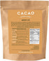100% 8 oz Cacao Adventures Ceremonial Cacao | Tropical Desert Peru Pure Raw Cacao | Dairy Free & Vegan | Unsweetened |