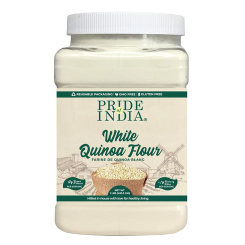 Pride of India- White Bolivian Quinoa Flour 1 lbs (454 gm) Nutty