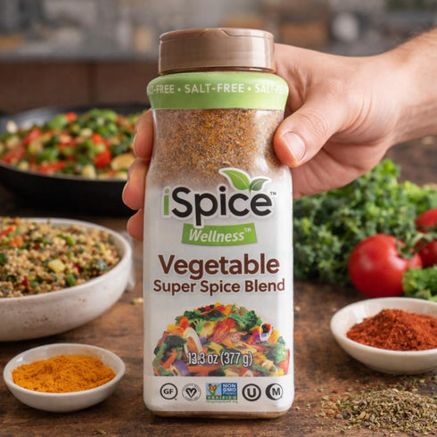 13.3 oz iSpice Blend| Vegetable Seasoning | | Mixed Spice & Seasoning | Bulk Size | Halal | Kosher