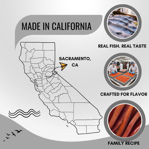 3, 2 oz (57 Rublev Salmon Jerky Peppered Wild Caught Dried Fish Jerky For Humans, High Protein Snack with Omega Gluten