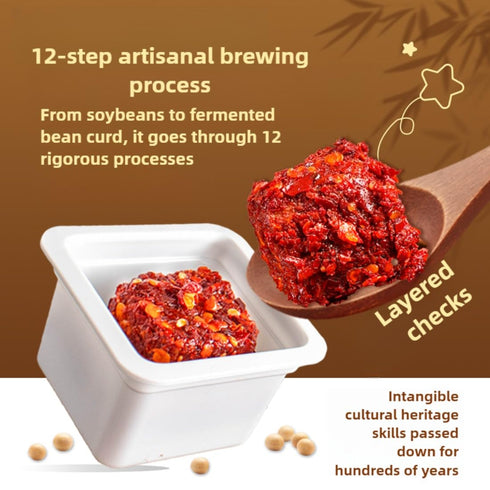 20pcs Packs Sichuan Chongqing Specialty Handmade Spicy Fermented Tofu | Individual Small | Ready-to-Eat Preserved Tofu