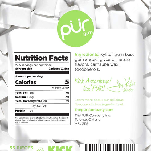PUR Gum Coolmint, 2.8 oz, 2 Count