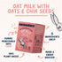 10 oz 12 Oatbedient Oat Milk Powder, Sachets, Non-Dairy Milk Powder, NGMO, Vegan, No Preservatives, Lactose Free Milk