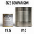 #2.5 25-Year 25 oz Future Essentials Canned White Granulated Sugar Nitrogen-Sealed Can of White Sugar for Long-Term